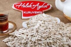 Haluk Aydın Kuruyemiş Kavrulmuş Tuzsuz Beyaz Ay Çekirdeği 1 KG