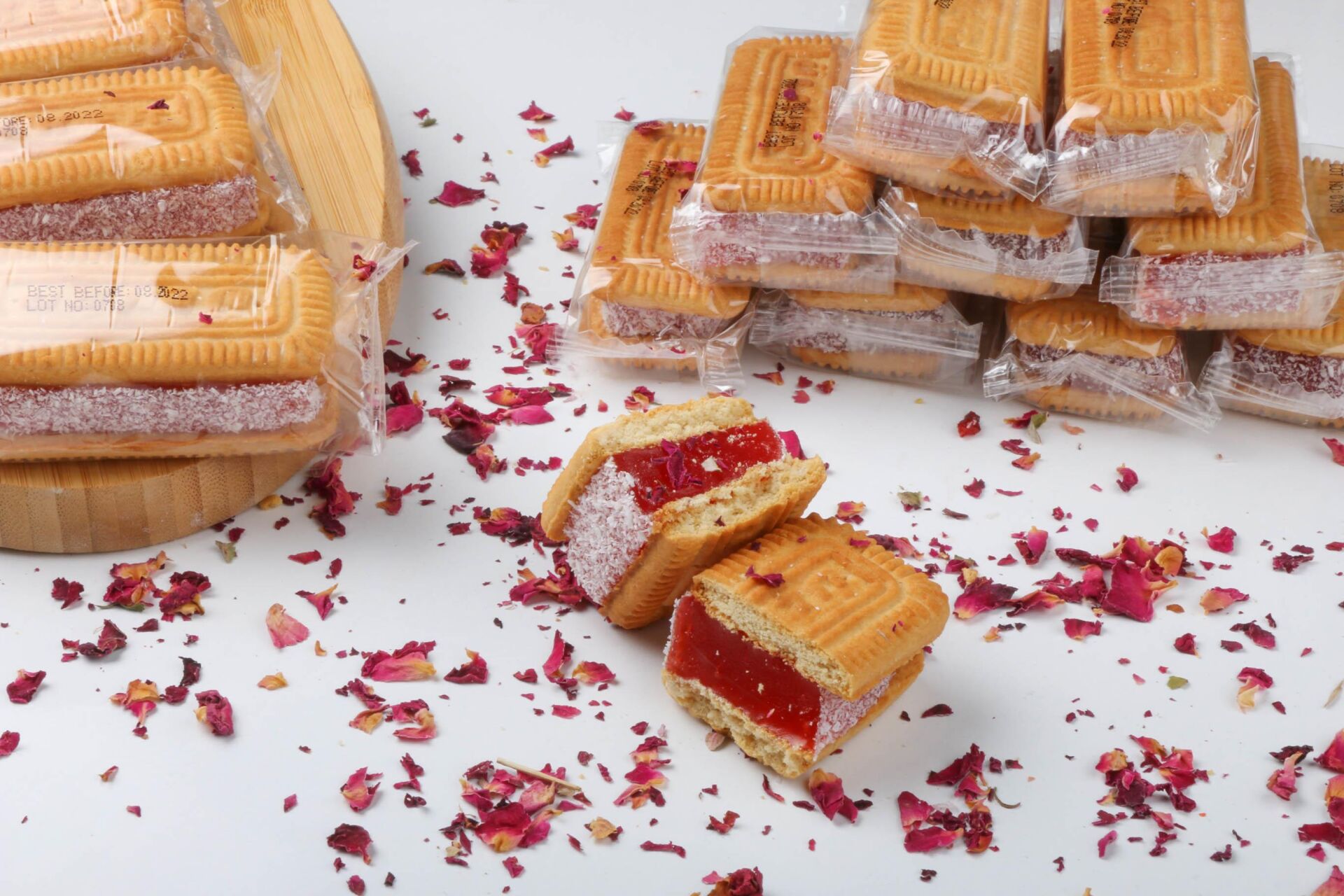Haluk Aydın Turkish Delight with Nuts and Biscuits, Rose Flavored 1 kg