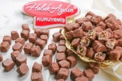 Haluk Aydın Nuts Chocolate Covered Turkish Delight with Pistachios 480 Gr